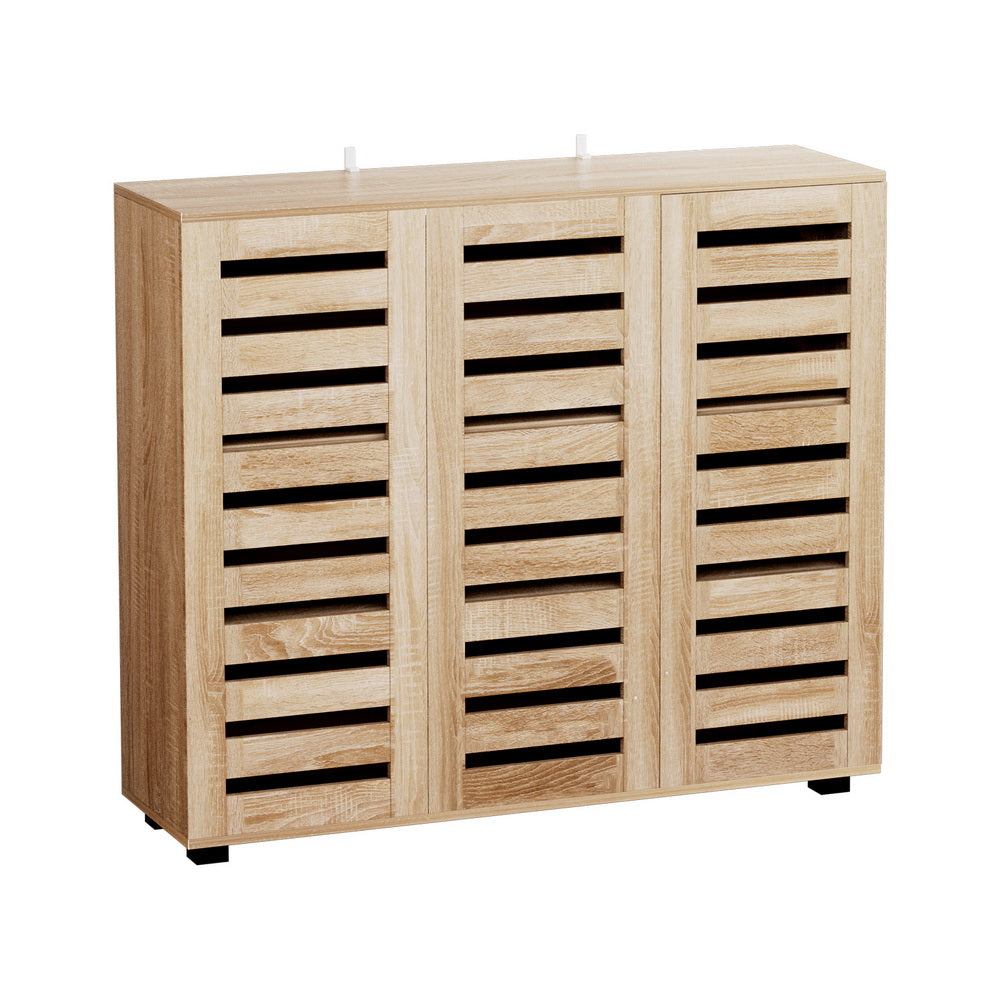 Shoe Storage: Artiss Shoe Rack Cabinet 30 Pairs Adjustable Shelf