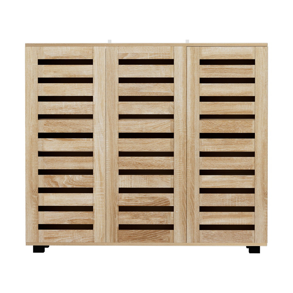 Shoe Storage: Artiss Shoe Rack Cabinet 30 Pairs Adjustable Shelf