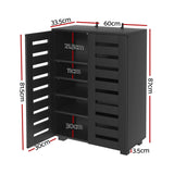 Artiss Shoe Rack Storage Cabinet 20 Pairs 5-tier Black Alster