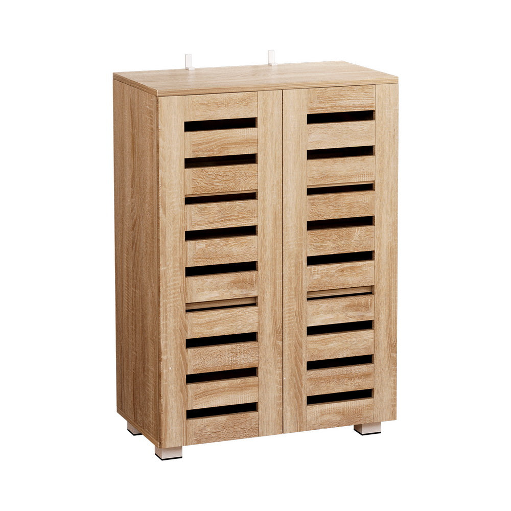 Shoe Storage: Artiss Shoe Rack Cabinet 20 Pairs 5-tier Wood Alster