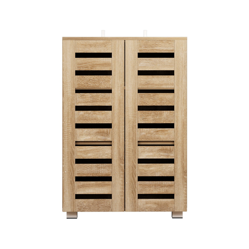 Shoe Storage: Artiss Shoe Rack Cabinet 20 Pairs 5-tier Wood Alster
