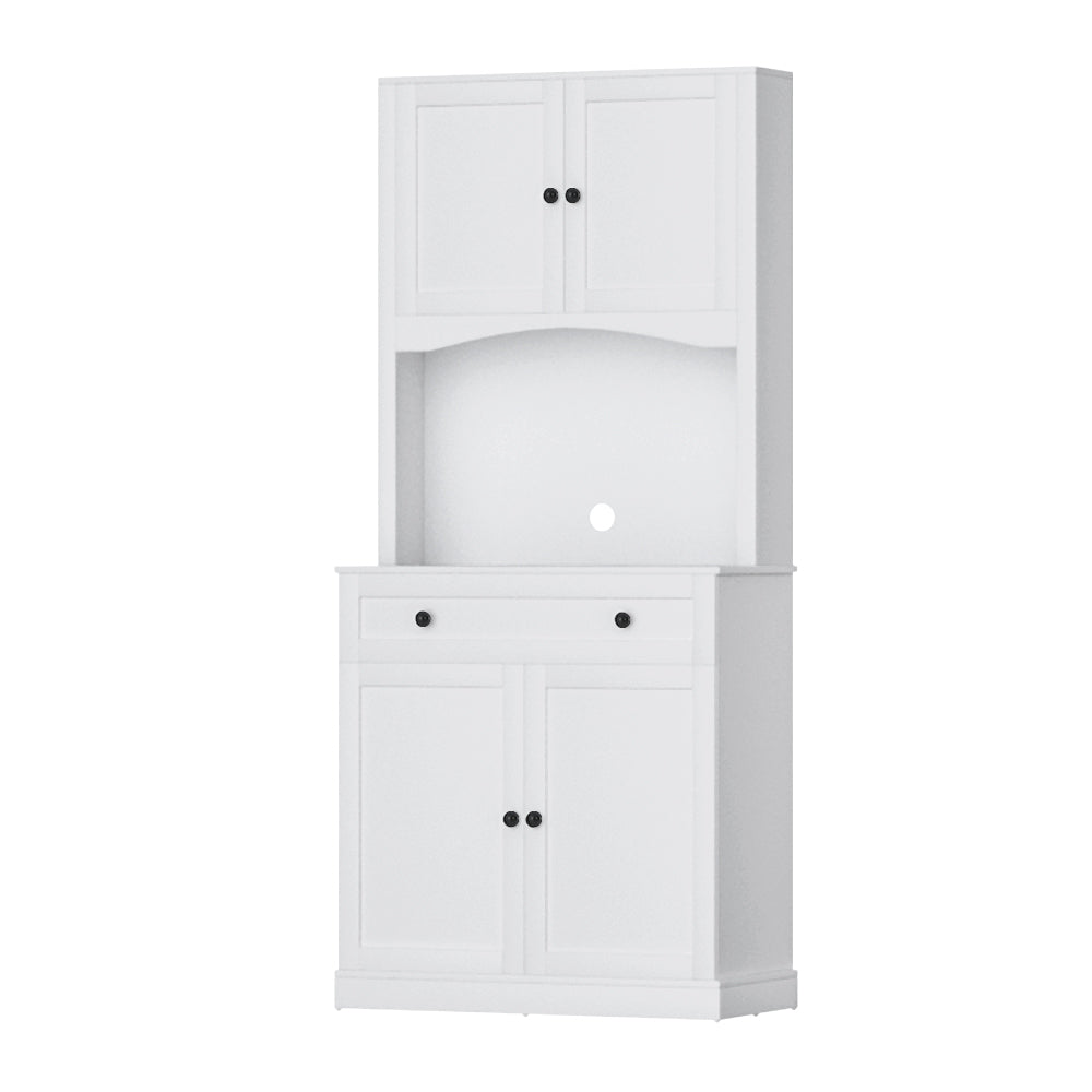 Buffets & Sideboards: Artiss Buffet Sideboard Cabinet Cupboard Pantry Storage Shelves Hutch White