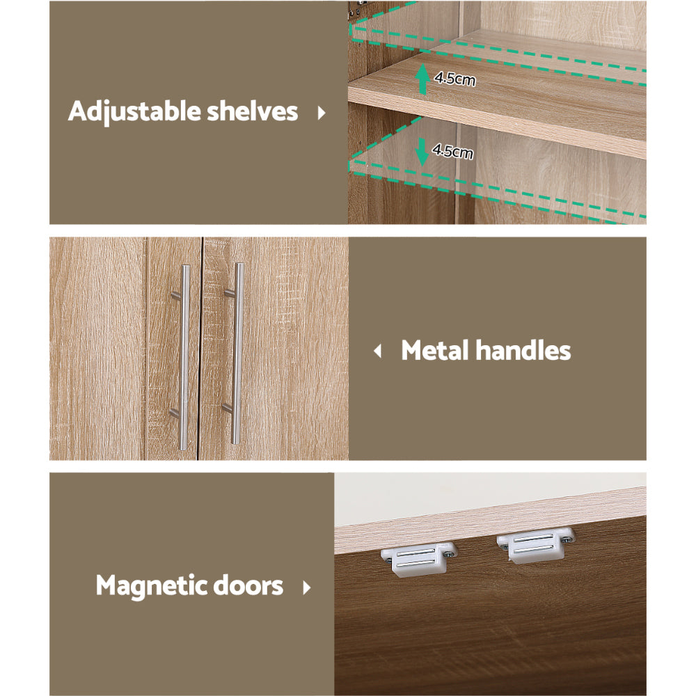 Buffets & Sideboards: Artiss Buffet Sideboard Cupboard Cabinet Pantry Organiser Adjustable Shelves