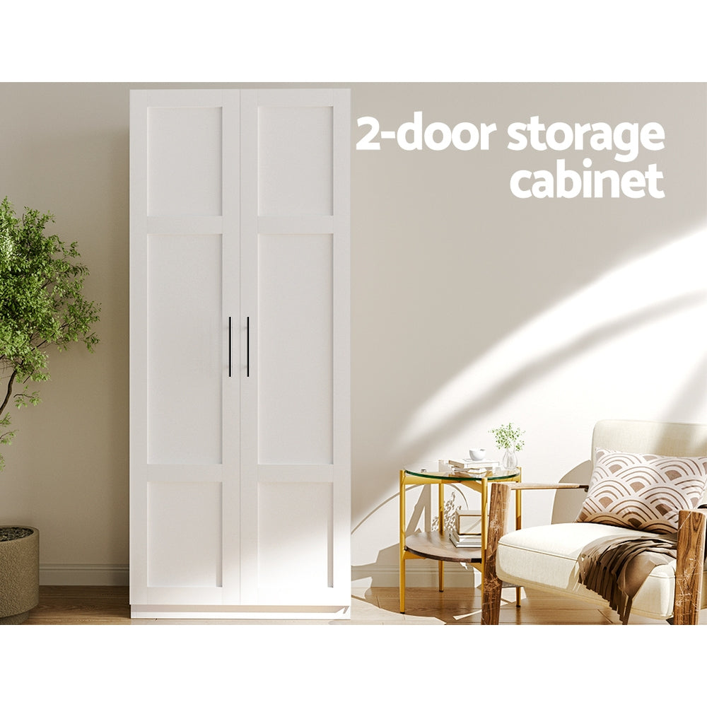 Clothing & Wardrobe Storage: Artiss 2 Door Buffet Sideboard Cupboard Cabinet Pantry White
