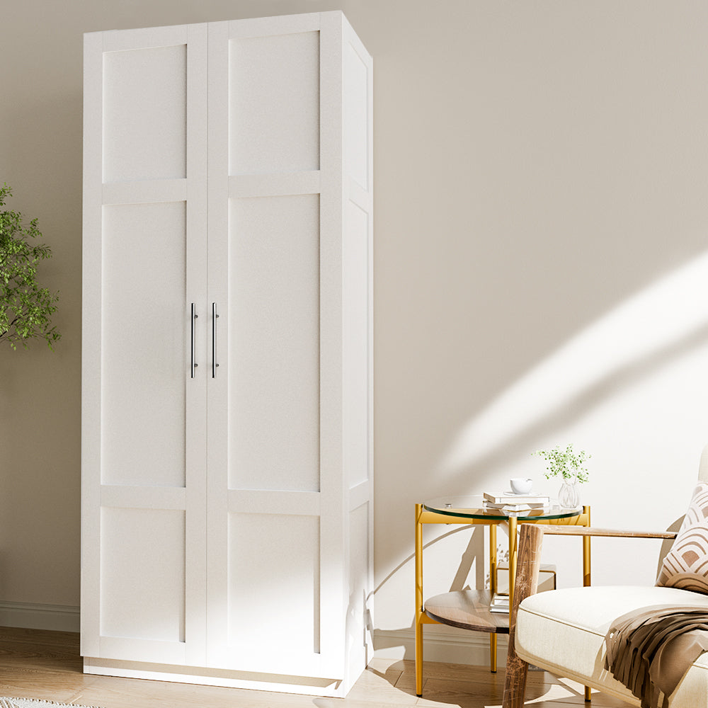 Clothing & Wardrobe Storage: Artiss 2 Door Buffet Sideboard Cupboard Cabinet Pantry White