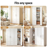 Artiss 2x Buffet Sideboard Cabinet Pantry Hutch Kitchen Storage Organiser White