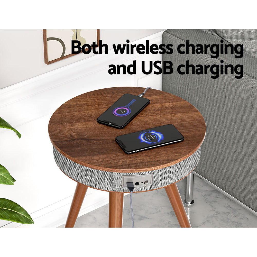 Bluetooth Speakers: Artiss Smart Coffee Table Wireless Charging Bluetooth Speaker
