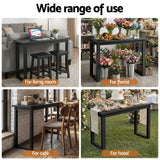 Side Tables: Artiss Console Table 110CM Black