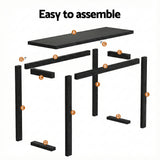 Side Tables: Artiss Console Table 110CM Black