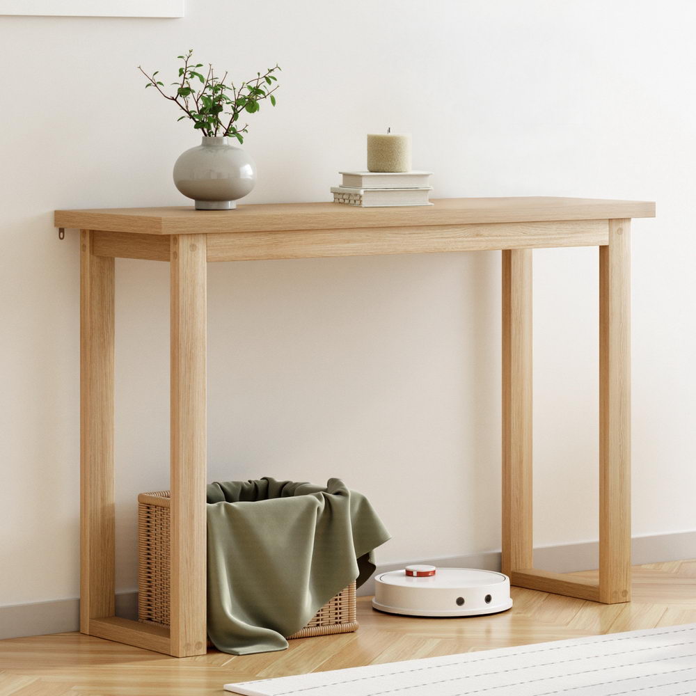 Side Tables: Artiss Console Table 110CM Pine