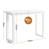 Side Tables: Artiss Console Table 110CM White