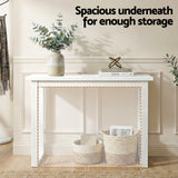 Side Tables: Artiss Console Table 110CM White