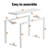Side Tables: Artiss Console Table 110CM White