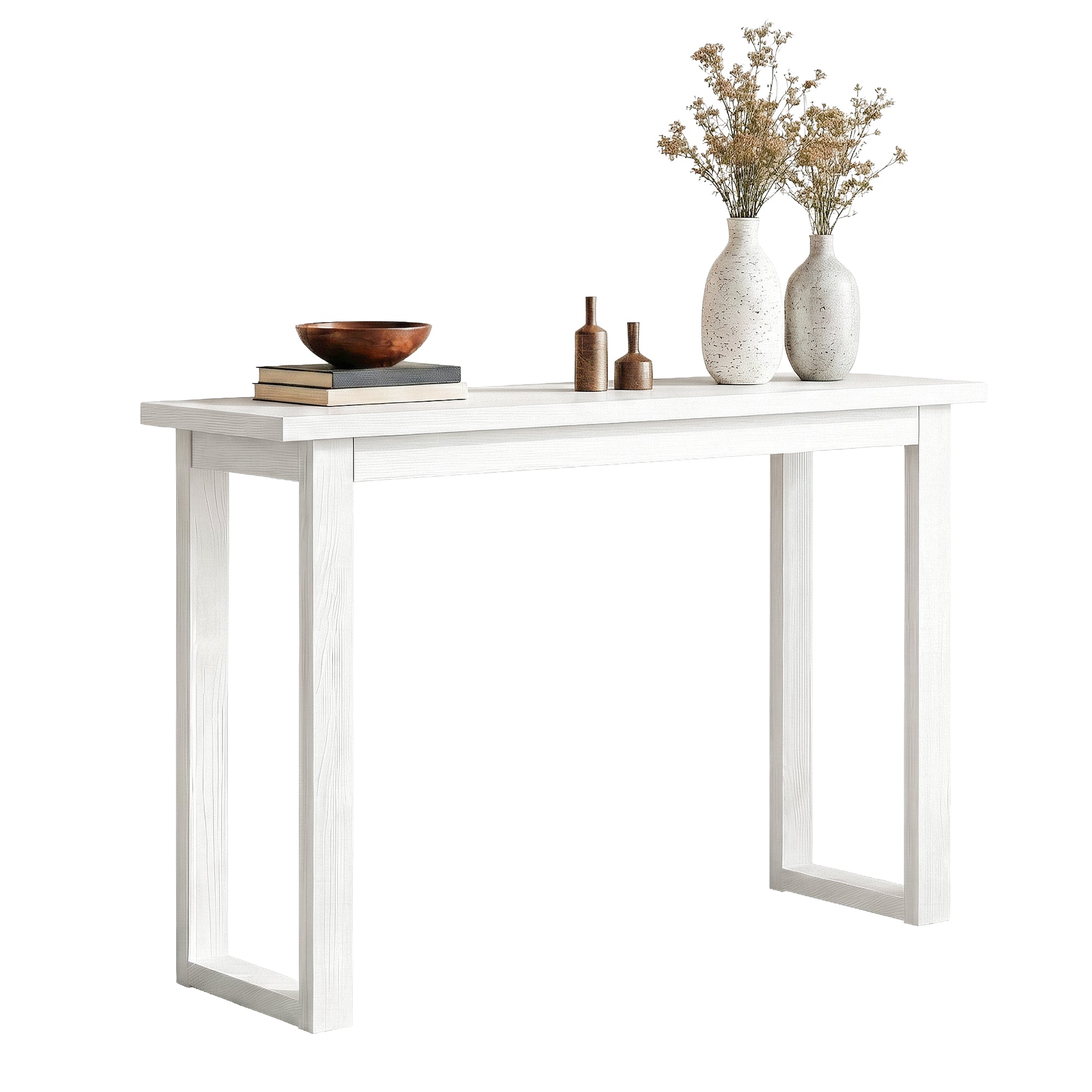 Side Tables: Artiss Console Table 110CM White