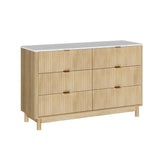 Bathroom Cabinets, Cupboards & Storage: Artiss 6 Chest of Drawers Dresser Table Pine
