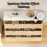 Bathroom Cabinets, Cupboards & Storage: Artiss 6 Chest of Drawers Dresser Table Pine