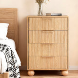 Dressers: Artiss 4 Chest of Drawers Dresser Tallboy Pine