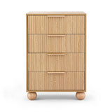 Dressers: Artiss 4 Chest of Drawers Dresser Tallboy Pine