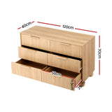 Dressers: Artiss 6 Chest of Drawers Dresser Tallboy Pine