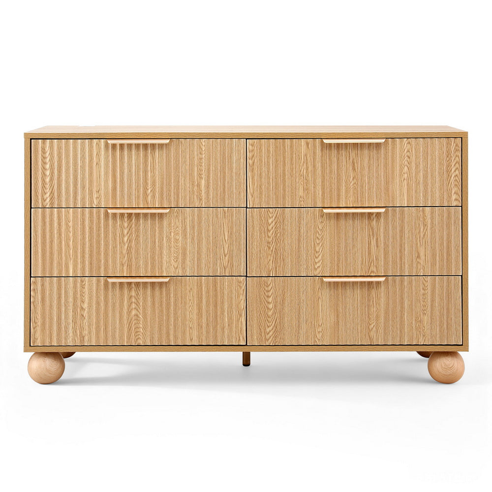 Dressers: Artiss 6 Chest of Drawers Dresser Tallboy Pine