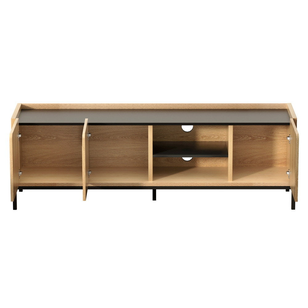 TV Units: Artiss TV Unit Entertainment Unit Storage Cabinet Shelf 160cm Pine