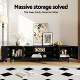TV Units: Artiss TV Unit Entertainment Unit Storage Cabinet 180cm Black