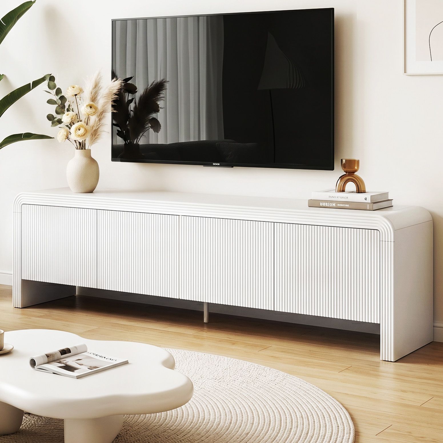 Artiss TV Unit Entertainment Unit Storage Cabinet 180cm White