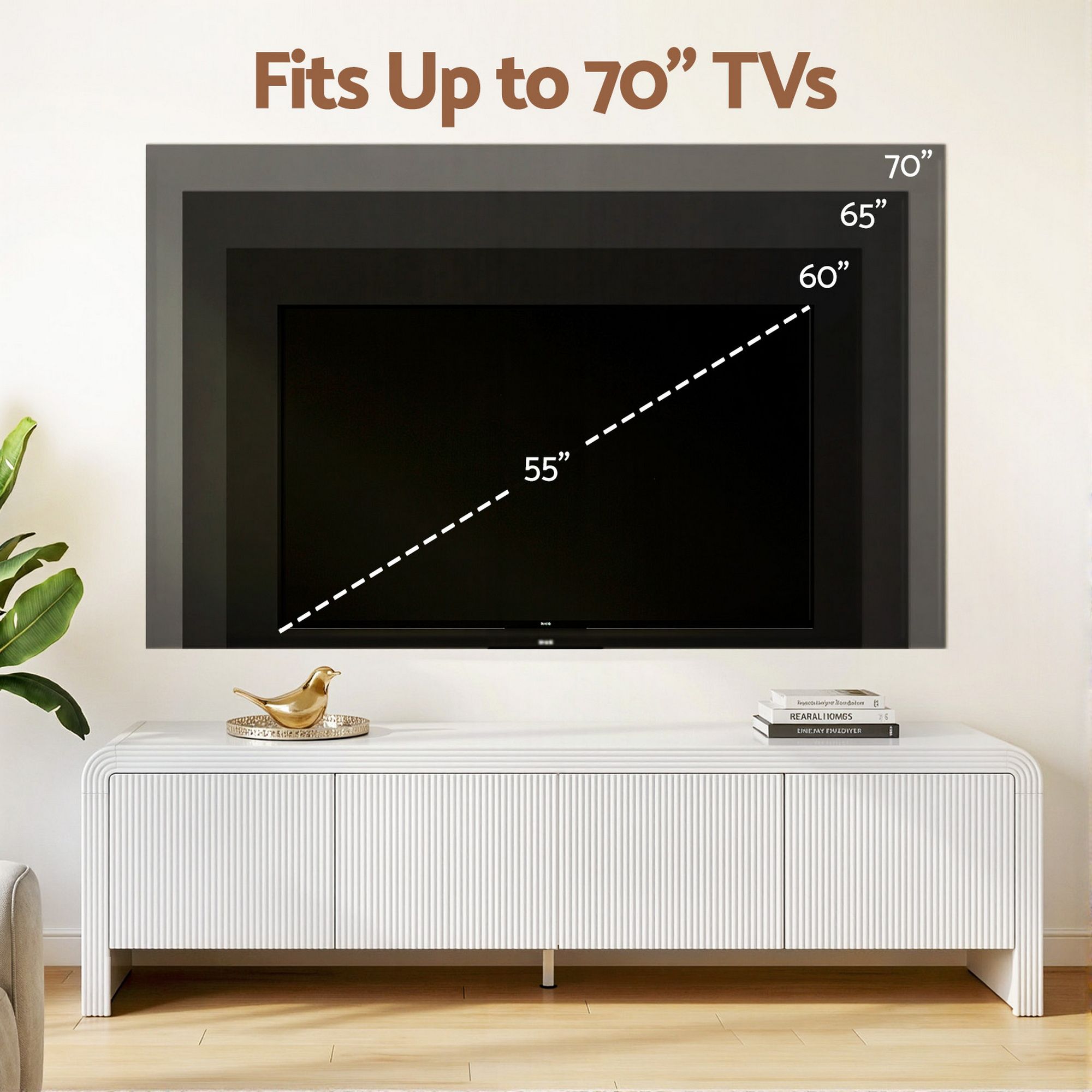Artiss TV Unit Entertainment Unit Storage Cabinet 180cm White