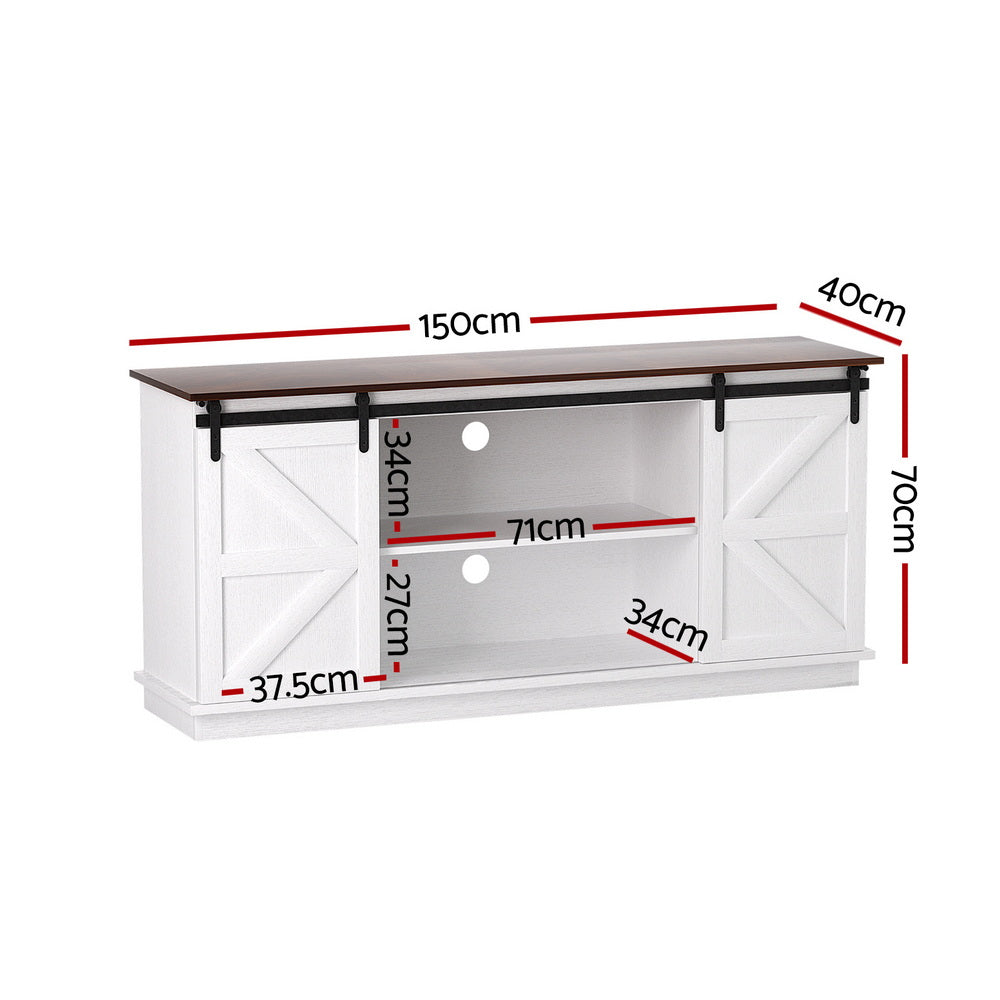 Buffets & Sideboards: Artiss Buffet Sideboard Storage Cabinet Kitchen Cupboard Sliding Doors White