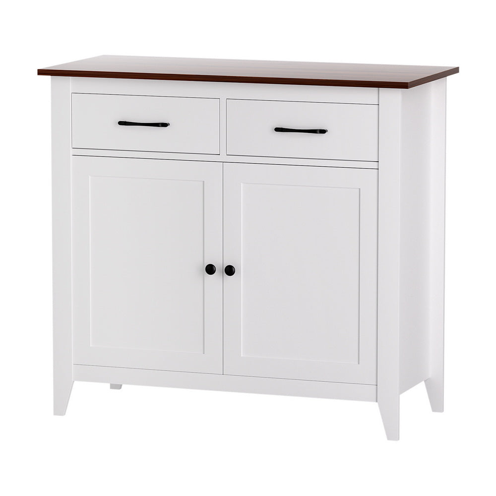 Buffets & Sideboards: Artiss Buffet Sideboard Storage Cabinet Kitchen Cupboard Hallway 2 Drawers White
