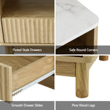 Beds & Bed Frames: Artiss TV Unit & Coffee Table Set Storage Drawers Pine