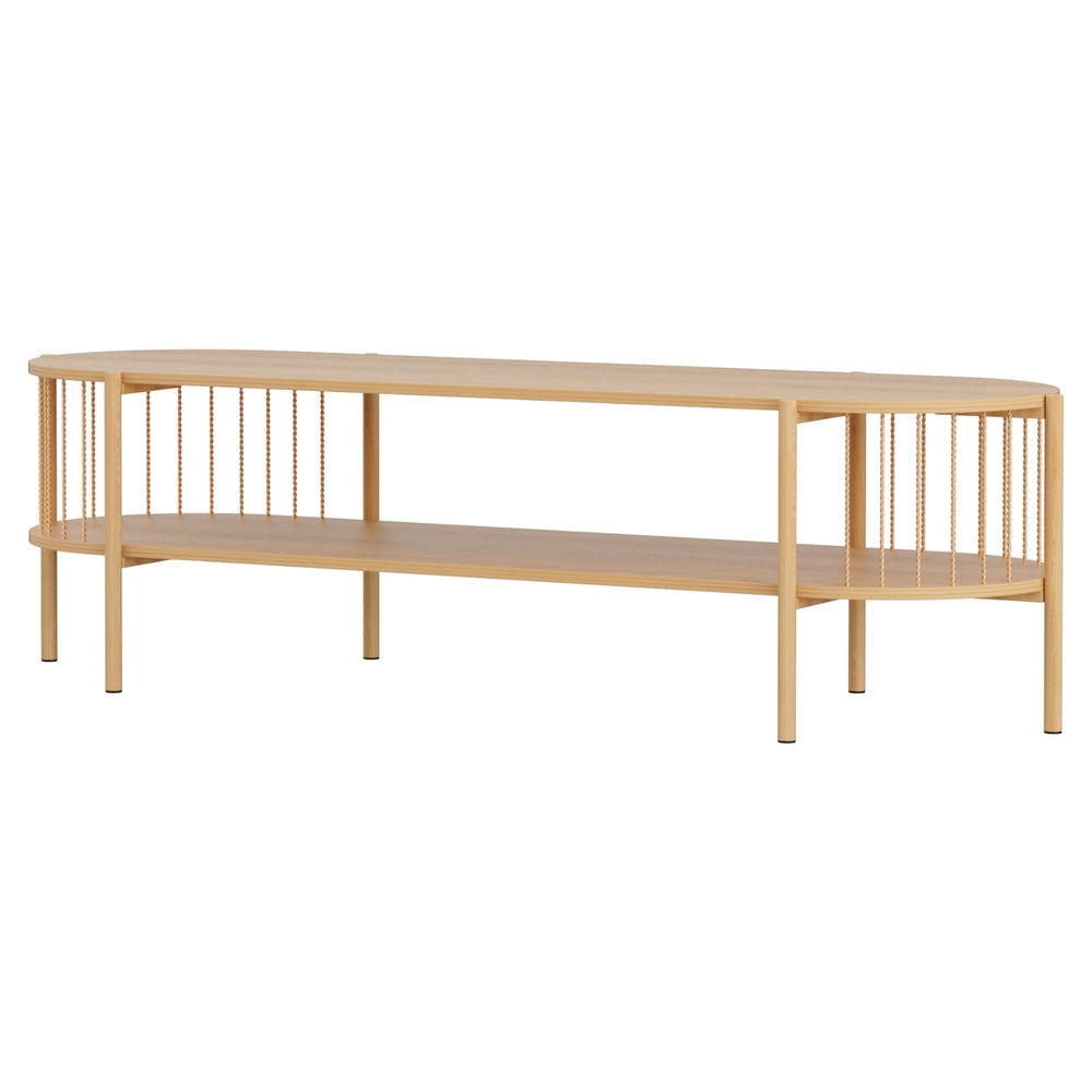 TV Units: Artiss TV Unit Entertainment Unit Storage Shelf 148cm Pine
