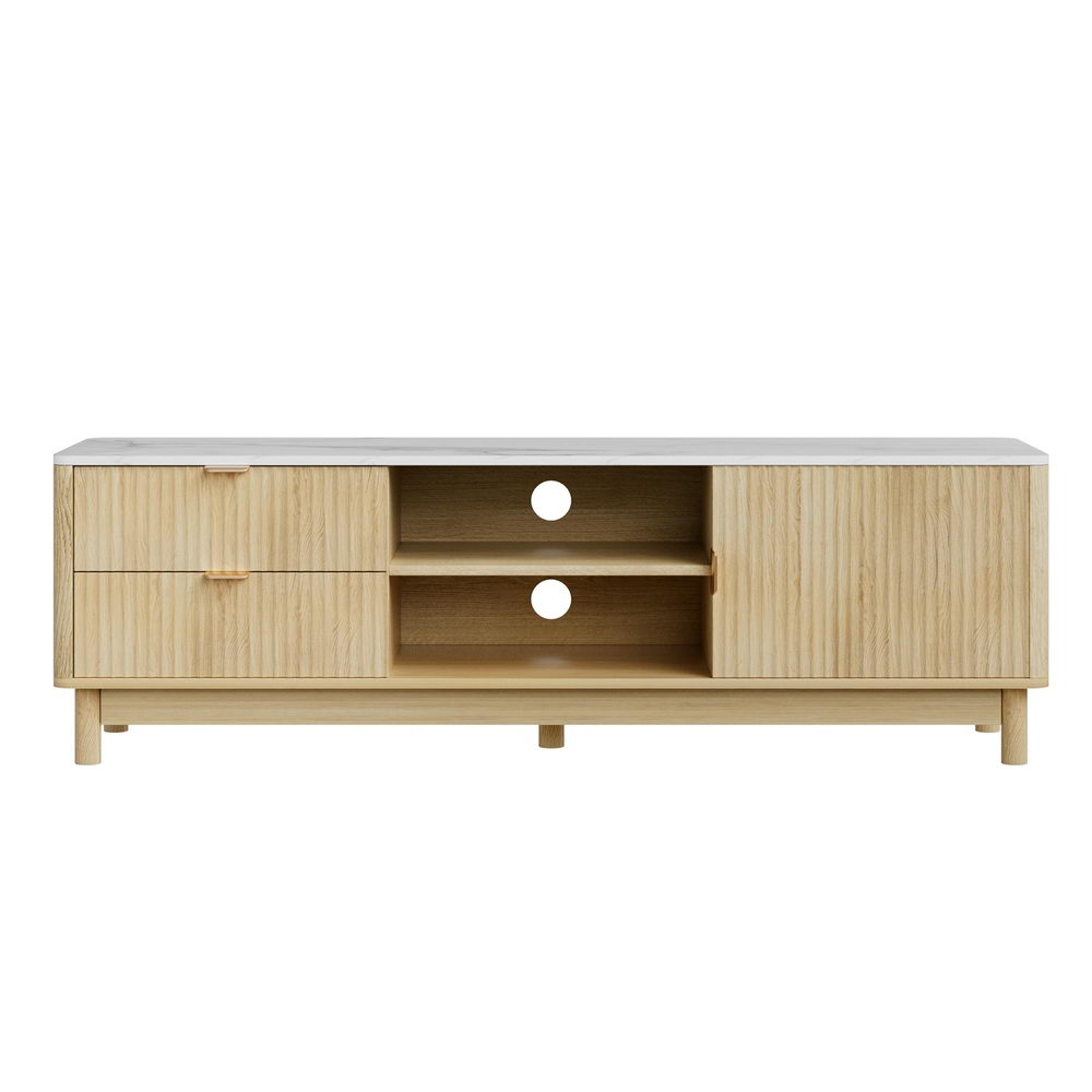 TV Units: Artiss TV Unit Entertainment Unit Storage Drawer Shelf 150cm Pine