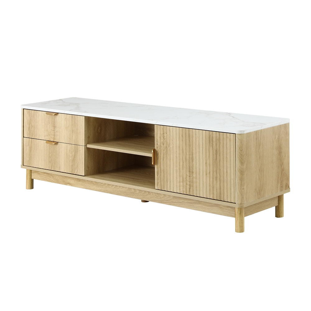 TV Units: Artiss TV Unit Entertainment Unit Storage Drawer Shelf 150cm Pine