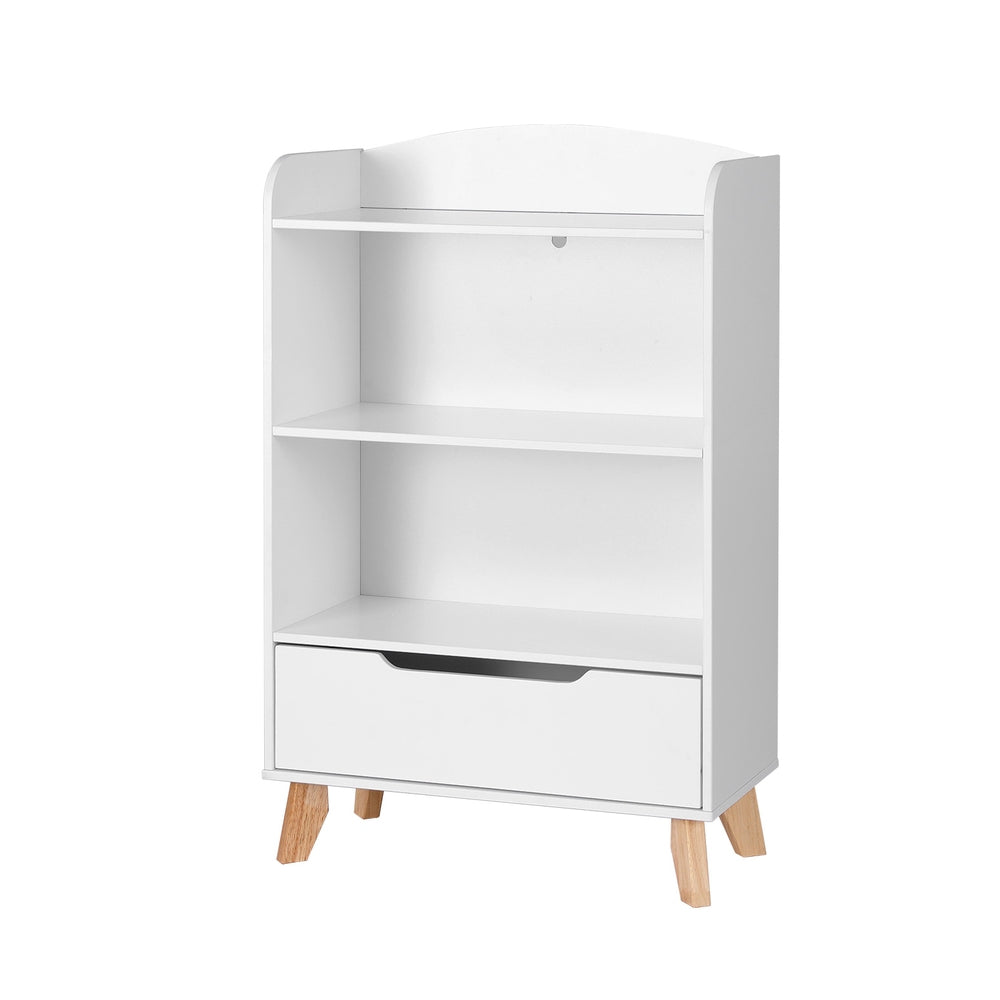 Kid's Bookcases & Shelves: Keezi Kids Bookshelf 3 Tiers Storage Children Bookcase Toys Organiser Drawer