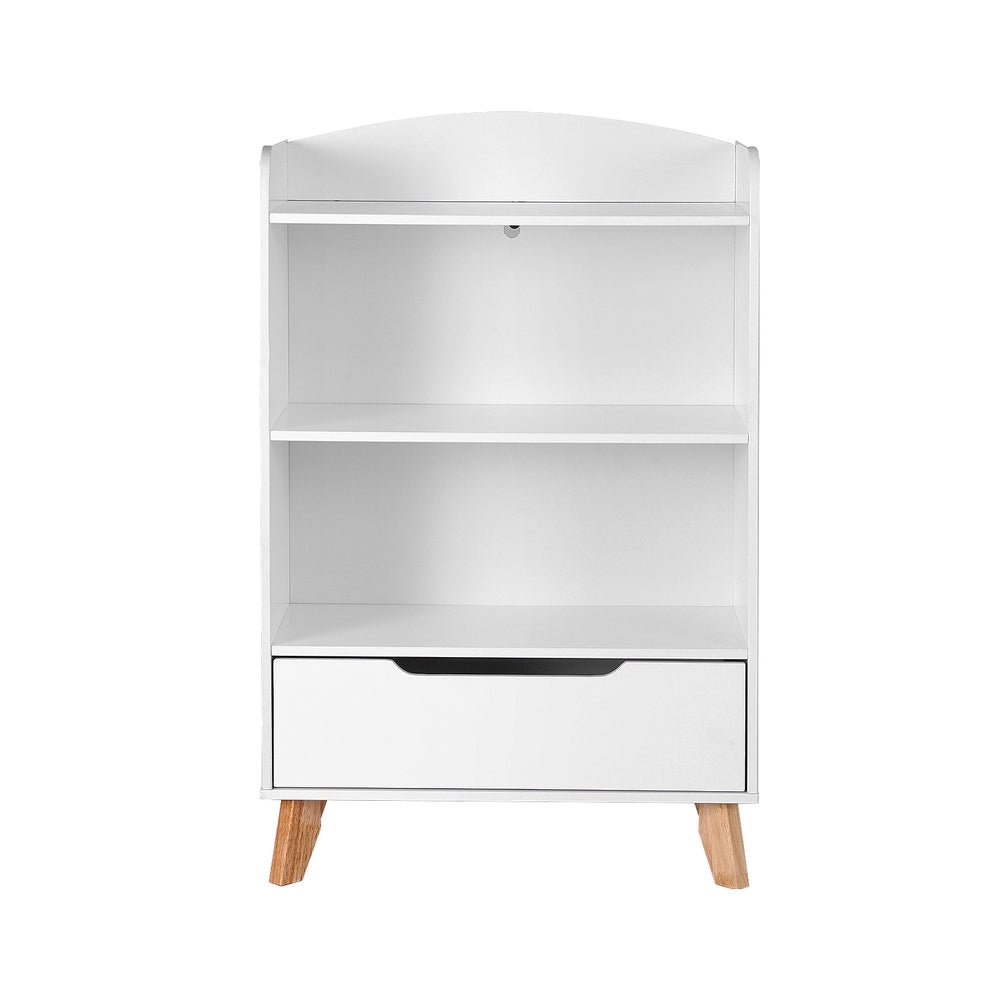 Kid's Bookcases & Shelves: Keezi Kids Bookshelf 3 Tiers Storage Children Bookcase Toys Organiser Drawer