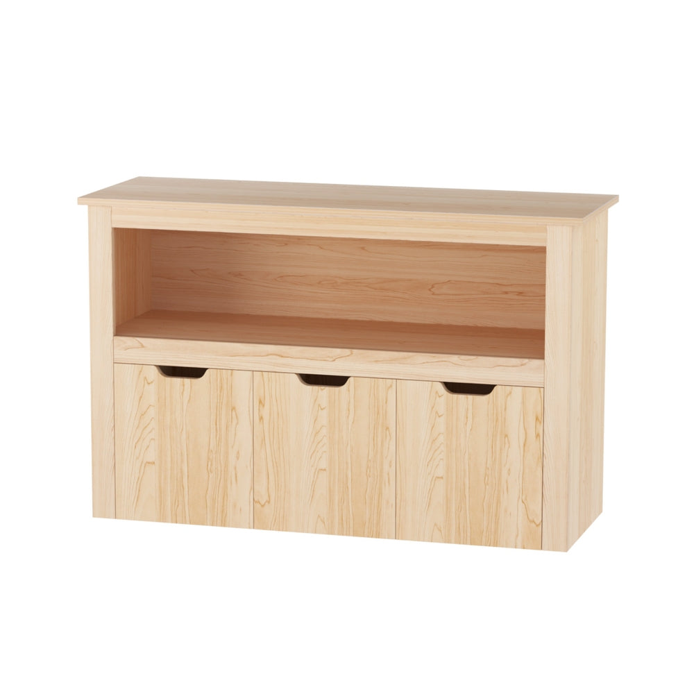 Bookcases & Shelves: Keezi Kids Bookshelf 3 Drawers Storage Children Bookcase Toy Organiser Display Wooden