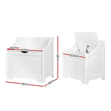 Toy Boxes: Keezi Kids Toy Box Chest Children Storage Clothes Toys Organiser Square