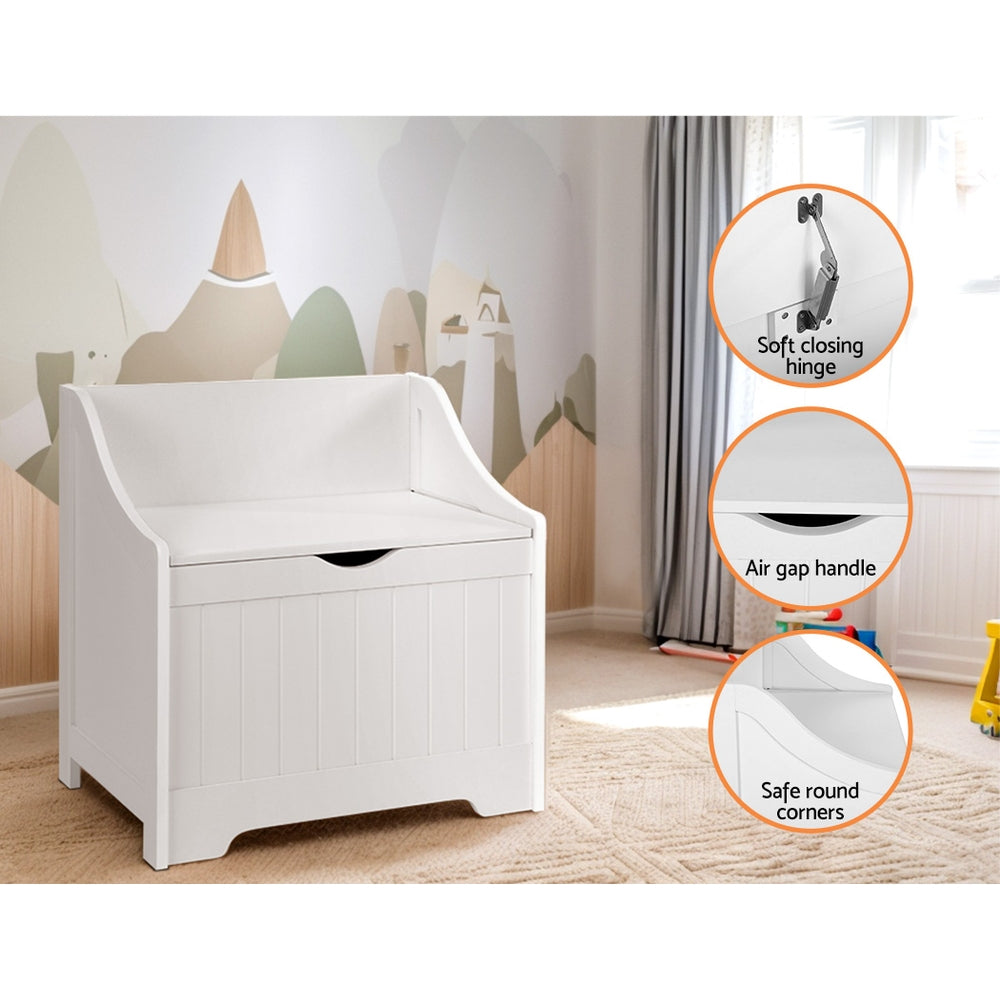 Toy Boxes: Keezi Kids Toy Box Chest Children Storage Clothes Toys Organiser Square