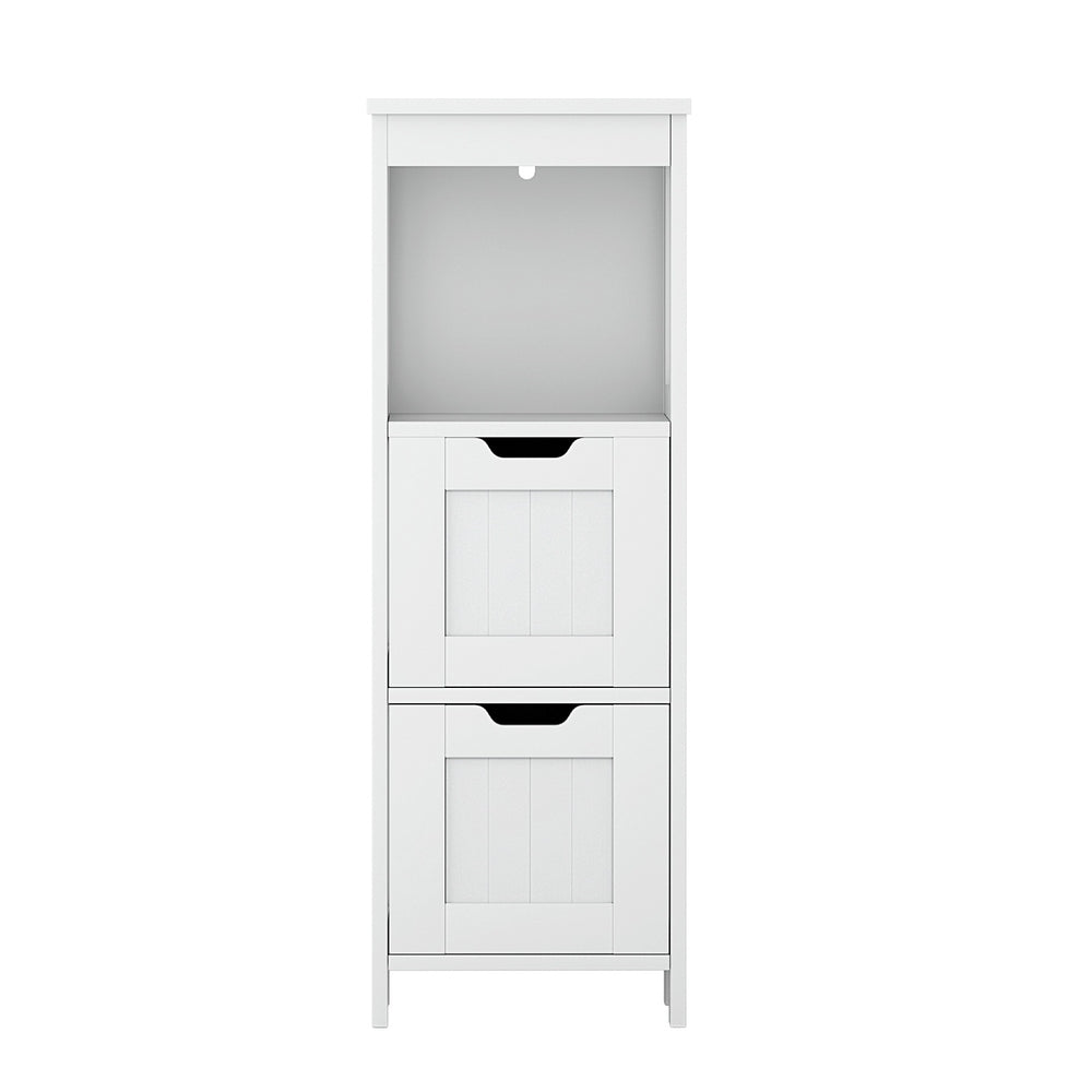 Bathroom Cabinets, Cupboards & Storage: Artiss Bathroom Storage Cabinet 89cm Floor Toilet Drawer Bedroom Organizer Standing White