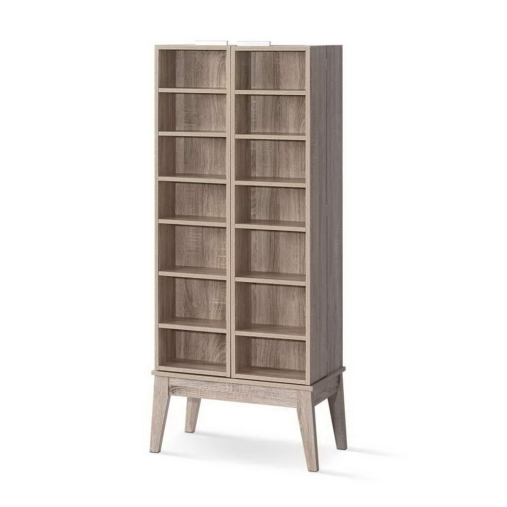 Bookcases & Shelves: Artiss Bookshelf CD Storage Rack - BERG Oak