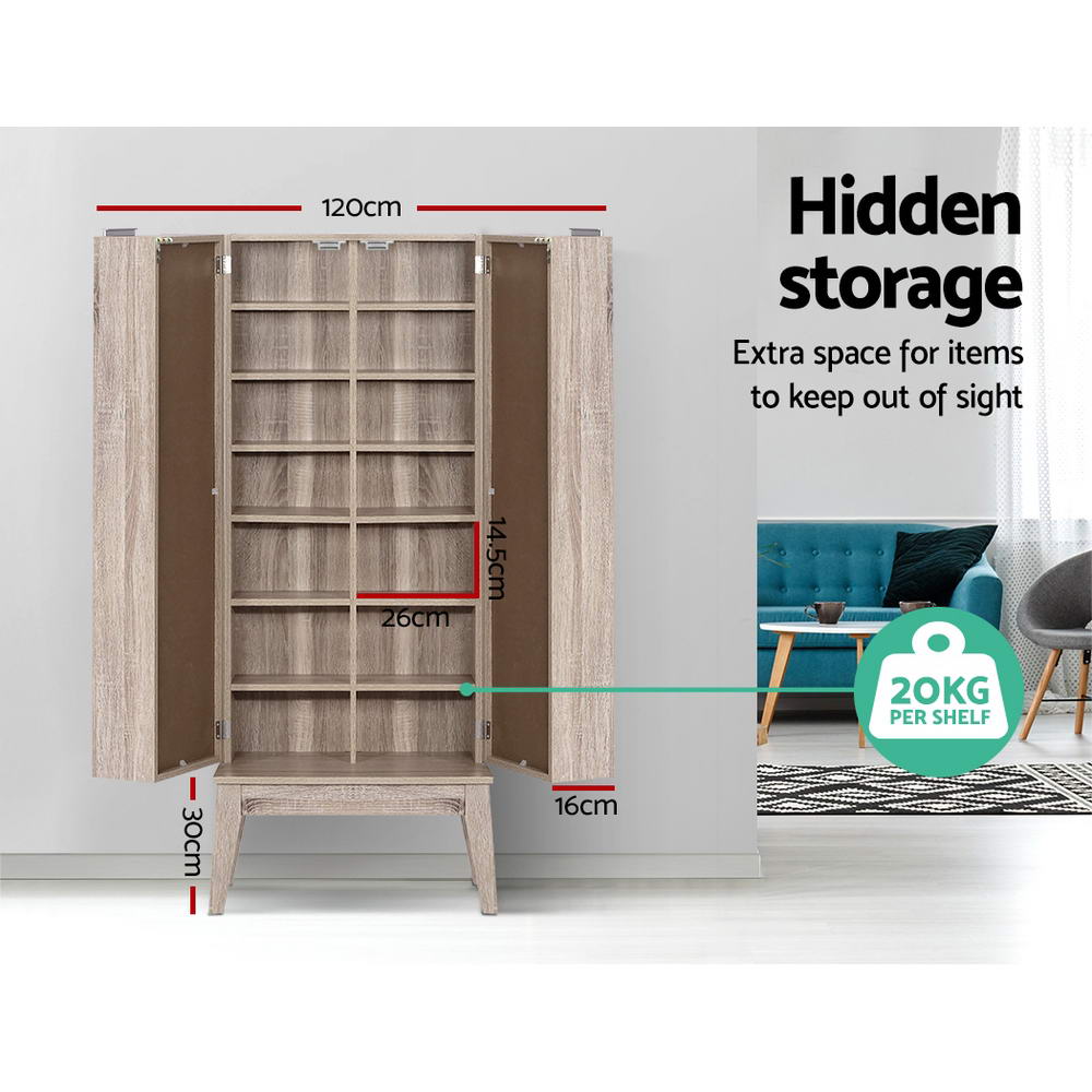 Bookcases & Shelves: Artiss Bookshelf CD Storage Rack - BERG Oak