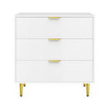 Dressers: Artiss 3 Chest of Drawers Lowboy Cabinet White