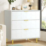 Dressers: Artiss 3 Chest of Drawers Lowboy Cabinet White