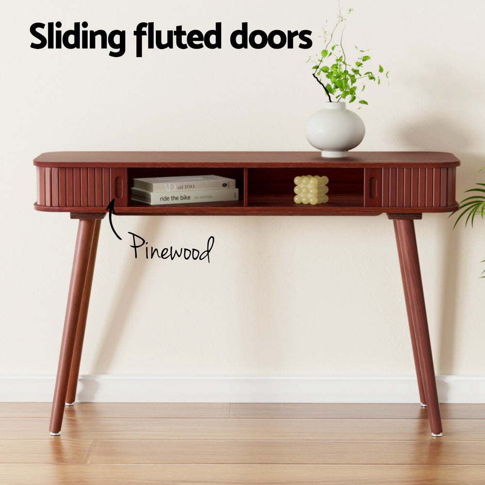 Desks: Artiss Console Table 2 Drawers 120CM