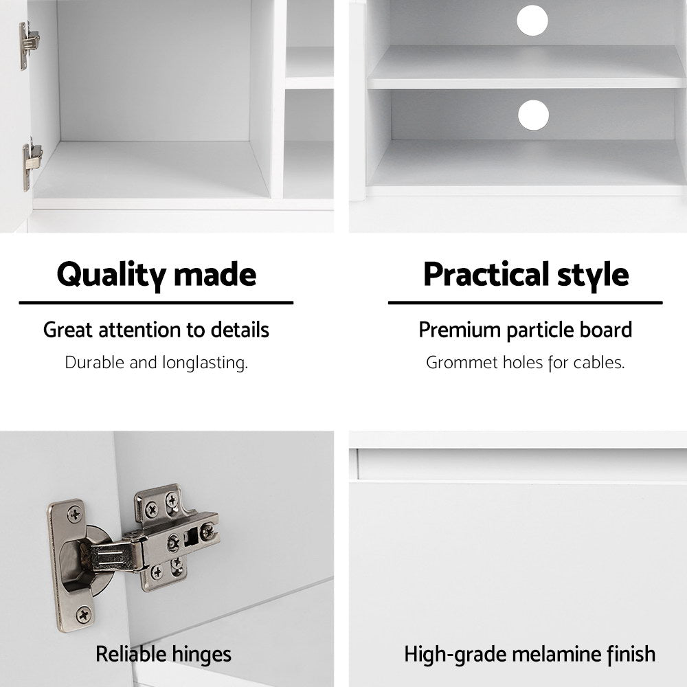 TV Units: Artiss TV Cabinet Entertainment Unit 120cm White Anita