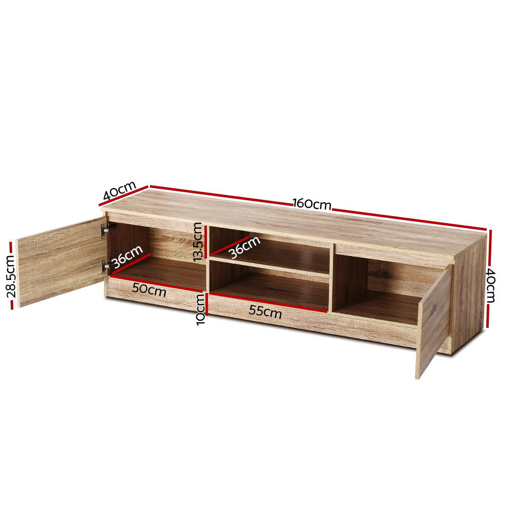 TV Units: Artiss TV Cabinet Entertainment Unit 160cm Pine Charles