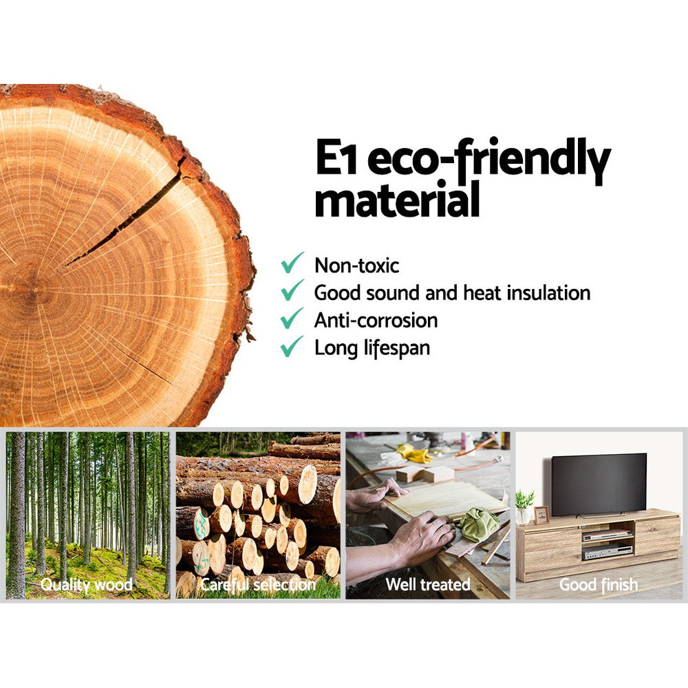 TV Units: Artiss TV Cabinet Entertainment Unit 160cm Pine Charles