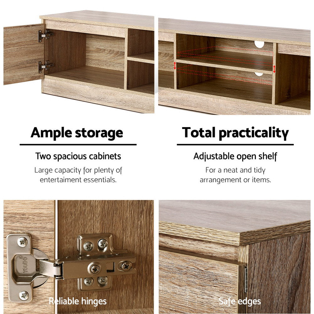 TV Units: Artiss TV Cabinet Entertainment Unit 160cm Pine Charles