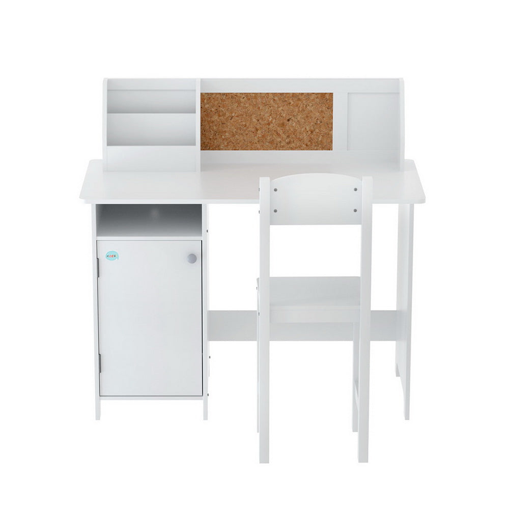 Kid's Desks: Keezi Kids Table and Chair Set Children Study Play Toys Desk w/ Cabinet Storage